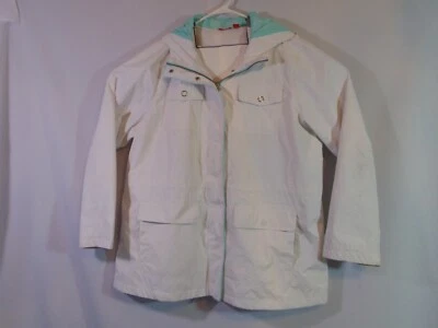 Chaqueta de lluvia para mujer Izod blanca XL Foto 1 de 4