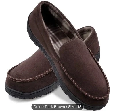 Mocasines informales forrados con pelusa para hombre, transpirables ligeros antideslizantes zapatos sin cordones Foto 1 de 4