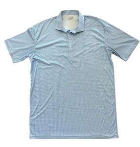 Collars & Co. Poloshirt Herren 2XL Tall blau weiß kariert Performance Kurzarm - Bild 1 von 9