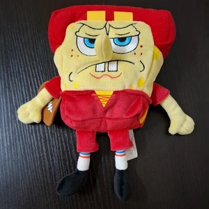 2010 Spongebob Squarepants Football Player Plush Nickelodeon 21 cm  - Picture 1 of 6