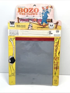 Vintage 1973 Larry Harmon's TV Bozo the Clown Magic Slate Paper Saver - RARE - Picture 1 of 7
