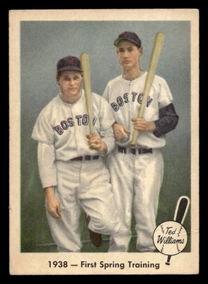 Fleer Ted Williams 1959 béisbol Jimmie Foxx #11 Good Boston Red Sox Foto 1 de 2