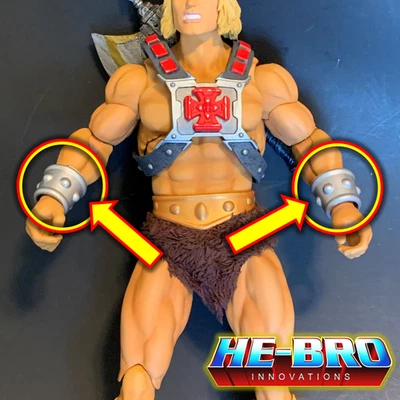 He-Man Mondo custom Gauntlets (wrist cuffs) by He-Bro - Image 1 of 4