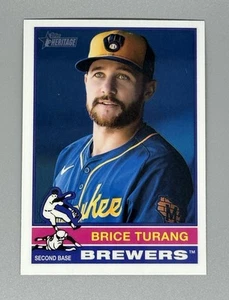 2025 Topps Heritage Brice Turang SP Chrome #402 - Picture 1 of 2
