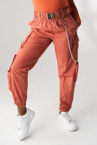 Vitality The Noa Cargo Pant Damen M orange klassisch gerades Bein Freizeit Wandern - Bild 1 von 1