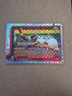 2025 Topps Chrome X-Fractors #230 Michael Harris II Atlanta Braves - Image 1 of 2