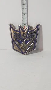 Transformers Hebilla de Cinturón Decepticon Azul Metal Hasbro Original Juegos con disfraces Halloween - Imagen 1 de 3