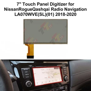 Touch Panel Digitizer for Nissan Rogue Qashqai Radio Navigation LA070WVE(SL)(01) - Picture 1 of 10