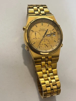 Reloj Seiko 7A38-728A Quartz Crhonograph Vintage - Imagen 1 de 4