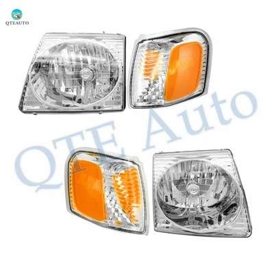 Headlights Assembly Turn Signal Lamp for 2001-2003 Ford Explorer Sport With bulb - Image 1 of 4