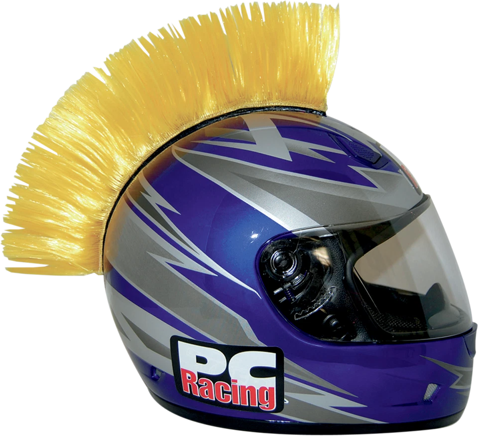 PC RACING Helmet Mohawk - Yellow PCHMYELLOW - Image 1 of 1