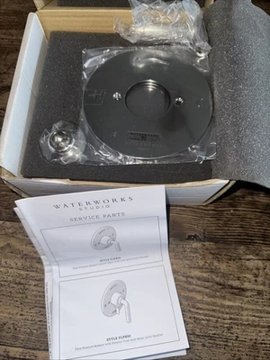 Kit de ajuste de válvula de control termostático de tránsito Waterworks de níquel  Foto 1 de 2