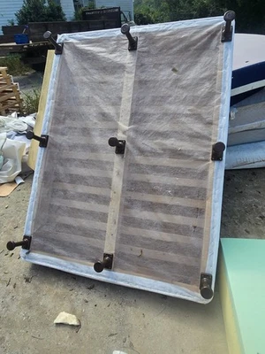 Apenas opção disponível 7" pernas de cama de plástico marrom para mola de caixa substitui estrutura de cama - Imagem 1 de 4