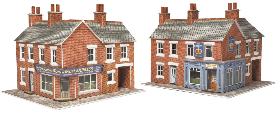 METCALFE PN116 CORNER SHOP & PUB - BRICK N GAUGE