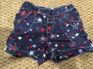 Jumping Beans Girls Blue Star Shorts Size 4 - Picture 1 of 4