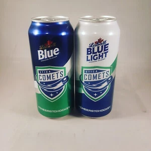 Set of Commemorative Labatt Blue & Labatt Blue Light Utica Comets Cans - Empty - Picture 1 of 2