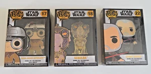 Lot of 3 Star Wars Funko Pop Pins Young Anakin Skywalker, Sebulba & Count Dooku - Picture 1 of 2