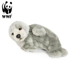 WWF Plüschtier Robbe (liegend, grau, 24cm) lebensecht Kuscheltier Stofftier NEU