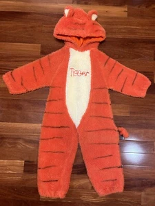 Disney Store Tigger Costume Child Size 4-6T Plush Hood Winnie the Pooh Halloween - Picture 1 of 6