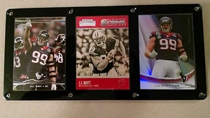 J.J. WATT  3 CARD PLAQUE - HOUSTON TEXANS WISCONSIN BADGERS  - Picture 1 of 1