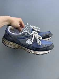 New Balance 993 Athletic Shoes D Navy Blue Lace Up Mesh - Men’s Size 15 - Worn! - Picture 1 of 19