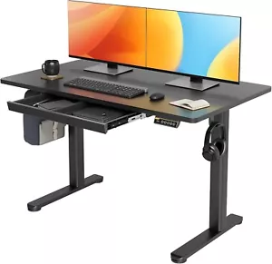 48 Inch Stand Up Electric Standing Desk Adjustable Height Stand Desk Computer BL - Picture 1 of 9