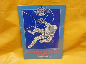 Vintage 1987 Young Astronauts History of Space Travel Coloring Book RARE - Picture 1 of 11