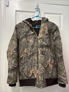 Carhartt Mossy Oak Camo Jacket Canvas Heavy Quilted Hood Youth Boys XL 18-20 EUC - Bild 1 von 12