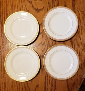 LOTE DE 4 PLATOS DE POSTRE ANTIGUOS MARFIL SIRACUSA CHINA OPCO 6 1/4" DE COLECCIÓN - Imagen 1 de 4
