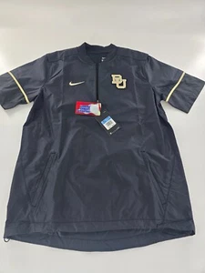 Nike Baylor Bears Short Sleeve 1/4 Zip Coaches Jacket On Field Black Size S New - Picture 1 of 9