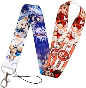 Cordón de cuello Genshin Impact Keqing Klee Paimon anime manga 17,7" NUEVO - Imagen 1 de 3