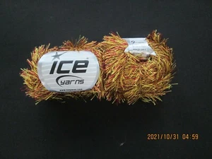 Ice Eye Lash Yarn ( long ) -  Maroon & Gold  - Lot of 2 - NICE!!!  So Pretty - Picture 1 of 1