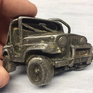 Vintage Jeep Wrangler Belt Buckle 1978 Bergamot Brass Works 4x4 Off Road Climb - Picture 1 of 4