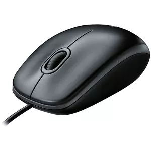 Logitech M100 USB Optical Wired Mouse, Black 910-001601 - Picture 1 of 4
