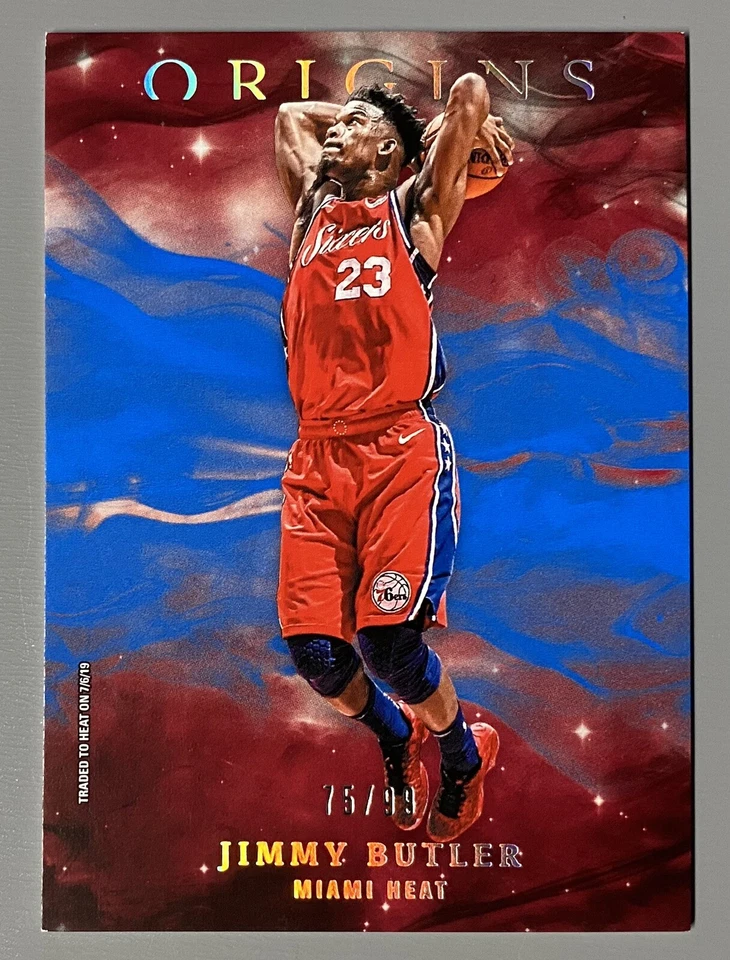 2019-20 Panini Origins Jimmy Butler Blue Parallel 75/99 Miami Heat #21 - Image 1 of 2