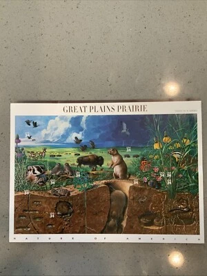 US SC# 3506 U.S. GREAT PLAINS PRAIRIE SHEET OF 10 STAMPS 34 CENT Postage - Image 1 of 4