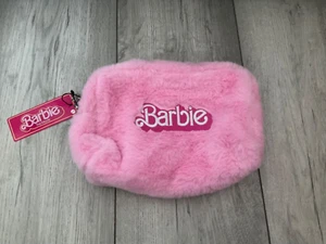 BARBIE THE MOVIE FLUFFY PINK MAKEUP BAG, BRAND NEW WITH TAGS. - Picture 1 of 1