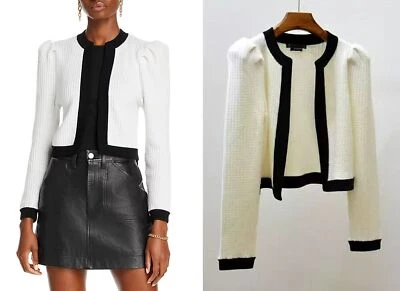 Женщин Алиса + Оливия шерстяная смесь без пуговиц вязаный кардиган Топ - Изображение 1 из 4