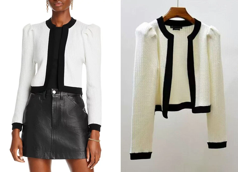 Женщин Алиса + Оливия шерстяная смесь без пуговиц вязаный кардиган Топ - Изображение 1 из 4