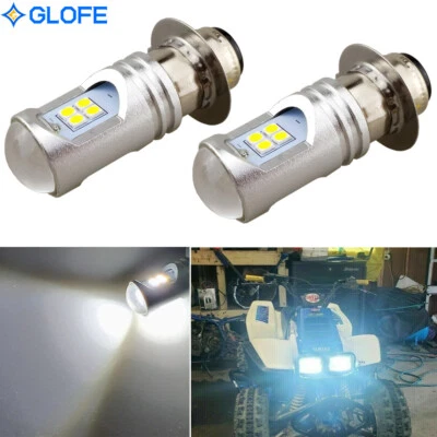 2X Bombillas LED blancas brillantes para Suzuki King Quad 300: 1991-2002; Faro Foto 1 de 4