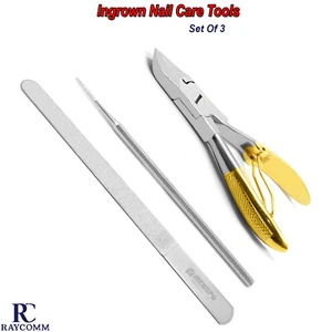 Podiatry Ingrown Nail Clipper Cutter Chiropody Nail File Thick Toenails Care CE - Picture 1 of 5