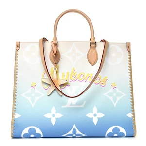 Louis Vuitton onthego Mykonos GM Schultertasche großer Farbverlauf blau NEU selten LTD - Bild 1 von 20