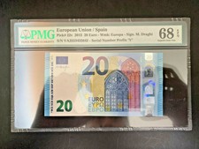 2015 European Union/Spain 20 Euro Pick 22v PMG 68 EPQ Rare Highest
