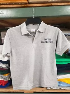 SAWYER SCHOOL UNIFORM EMBROIDERED POLO SHIRT - Picture 1 of 1