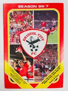 1986/87 BRISTOL CITY V WIGAN ATHLETIC 06-09-1986 DIVISION 3 - Picture 1 of 1