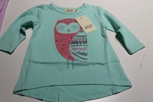 NEW BQT GIRLS SOFT COTTON OWL GLITTER LONG SLEEVE TOP - FREE AU POST - Picture 1 of 1