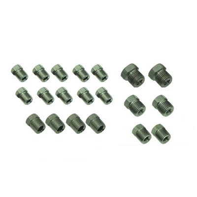 Kit surtido de tuercas de accesorios de línea de freno de acampanada invertida de acero inoxidable 3/16 1/4 Foto 1 de 4