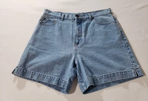 Vintage High Sierra Denim Jean Shorts Women 16 Light Wash Cotton 90s Y2K - Picture 1 of 6