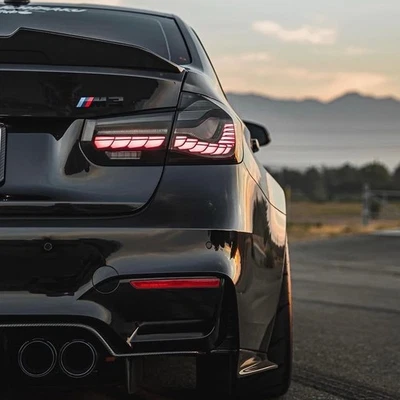 Luces traseras LED ahumadas para BMW Serie 3 Sedán F30 F35 M3 Sedán 2012-2018 Foto 1 de 4