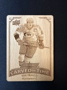 2023-24 Upper Deck Engrained Ron Francis Carved in Time #CT-6 - Hurricanes HOF - Picture 1 of 2